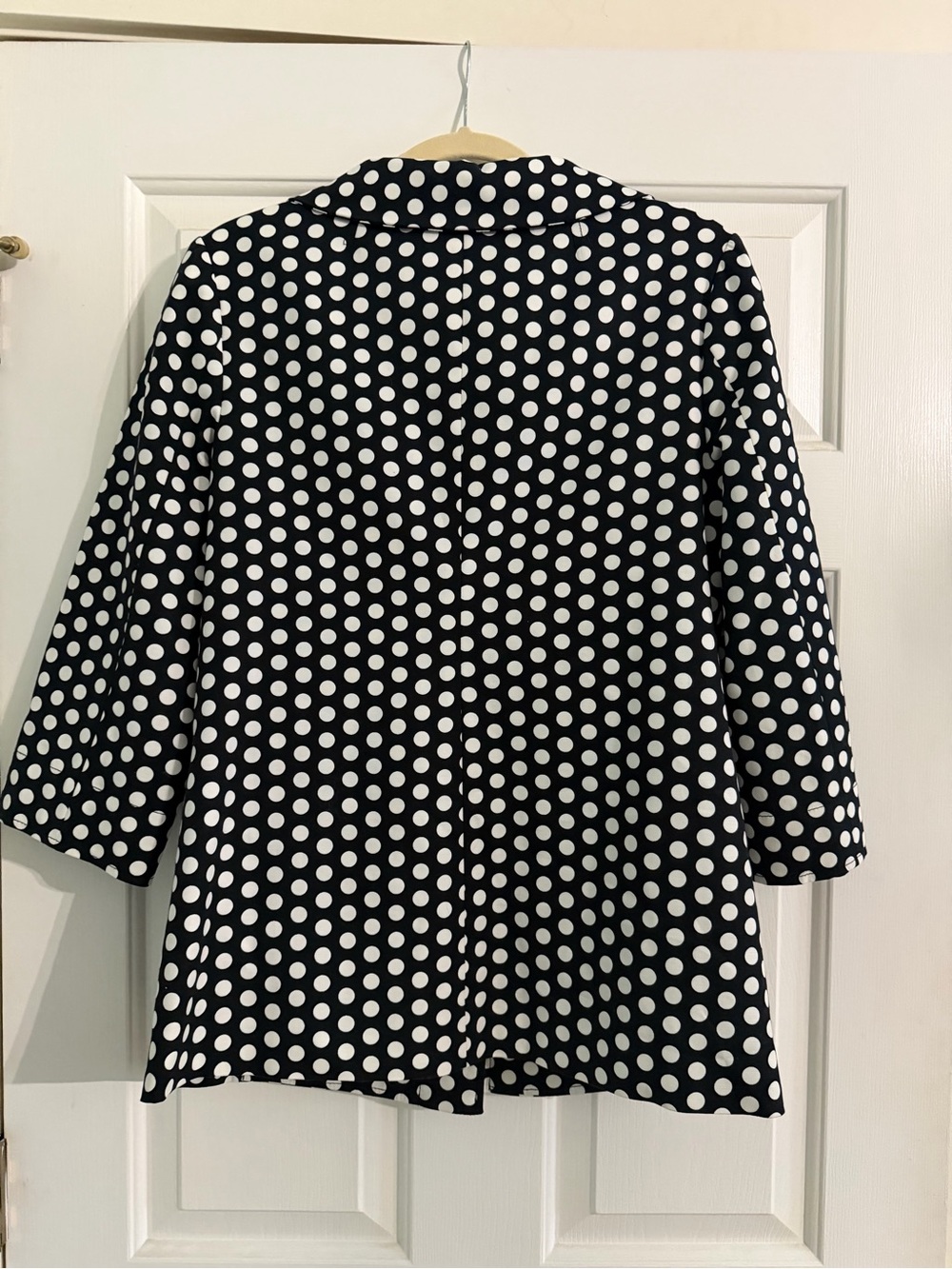 Rafaella Black & White Polka Dot Jacket Blazer Medium - Picture 2 of 5
